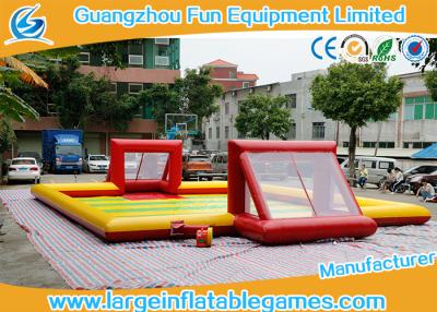 China Subbuteo Inflatable Football Field / Soccer Area inflatable soccer  For Bubble Bumper Ball Football Games for sale