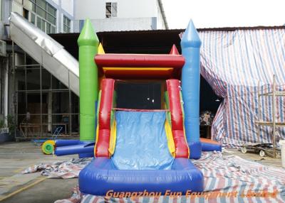 China 0.55mm PVC Tarpaulin Inflatable Bouncy Castle With Water Slide for sale