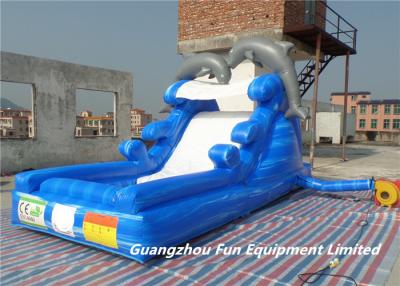 China Inflatable dolphin inflatable water slide for kids, inflatable water slide whole seller for sale