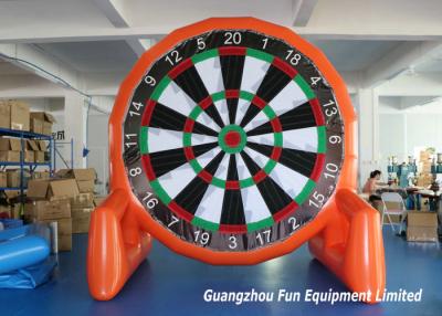 China Customized Size Inflatable Sport Games , Airtight Giant Inflatable Foot Darts for sale