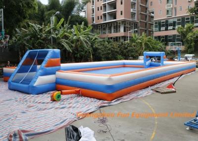 China 22 * 11m Inflatable Football Pitch / Giant Inflatable Soccer Field 2 years Warranty for sale