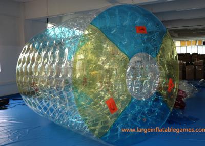 China Bola inflable asombrosa modificada para requisitos particulares del parque de atracciones del rodillo del agua de TPU en venta