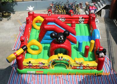 China 0.55mm PVC Tarpaulin Inflatable Mickey Mouse Bouncy House Club For Commercial for sale