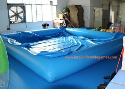 China 0.6MM/0.9MM pvc die Opblaasbare Waterpool/Pool van het Lucht de Strakke Water met Dekking zwemmen Te koop