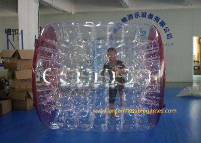 China Kids Human Hamster Clear Inflatable Body Rolling Ball In Aqua Park 2.4 * 2.2 * 1.6m for sale