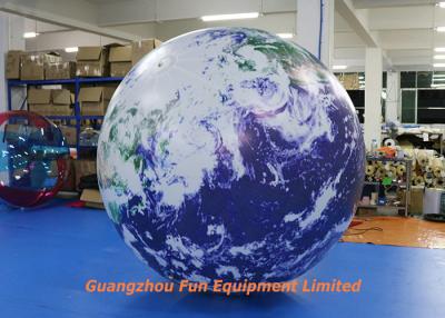 China Oxford / PVC Material Giant Inflatable Earth Globe 2m Diameter For Advertising for sale