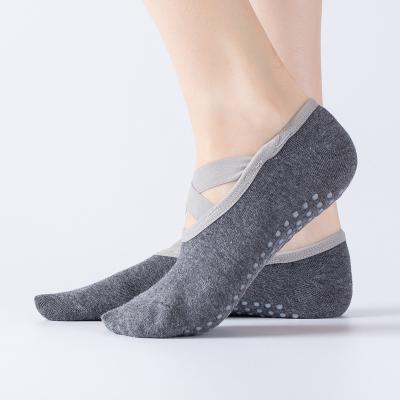 China XIANGHUI Breathable Wholesale Custom Women Shape Solid Color Ballet Dance Pilates Non Slip Yoga Grip Socks for sale