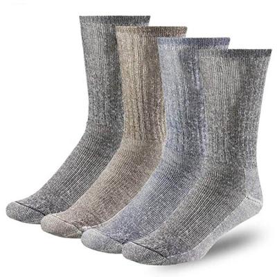 China Mens Womens Merino Wool Crew Fashion Outdoor Socks Antibacterial for sale