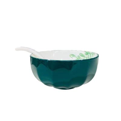 China New Design Sustainable Ceramic Kitchen Bowls 4.5 Inch Household Porcelain Round Cereal Bowl for sale