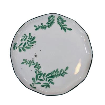 China 8 Inch Viable Salad Bowl Factory Direct OEM Ceramic Salad Bowl For Restaurant Dishes Wedding for sale