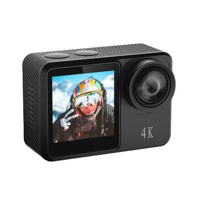 China Popular function action sports camera recording true wifi 4K camera with dual screen and touch screen sports camera for sale