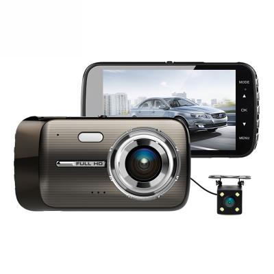 China Mstar 4.0 Inch Dash Cam 1296P GPS Lens Waterproof Private Car Camera Dual 170 Degree Wide Angle Black Box Car DVR for sale