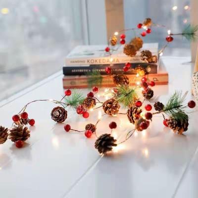 China New Year Tree Christmas Tree Garland Pine Cone Atmosphere Event Stage String Lights LED Decoration Indoor and Outdoor Holiday Decoration for sale