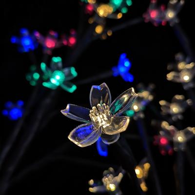 China Solar String Lights Led Decorative Light Cherry Blossom Garden Lawn Garden Color Outdoor Waterproof Solar Light for sale