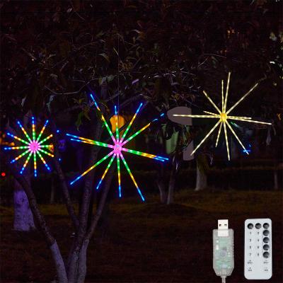 China Battery Operated AC LED Curtain Light Copper Wire Ball Light Christmas Decoration Firework Lights for sale