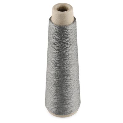 China Various High Temperature Resistant Soft High Temperature Resistance Twisted Stainless Steel Conductive Metallic Spun Fiber Yarns for sale