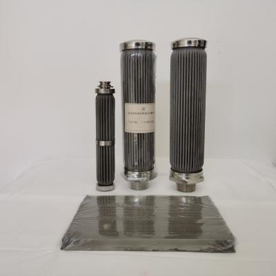 China Excellent Filtration 10 Micron Industrial Metal Filter Mesh Sintered Filter Sintered Filter Element for sale