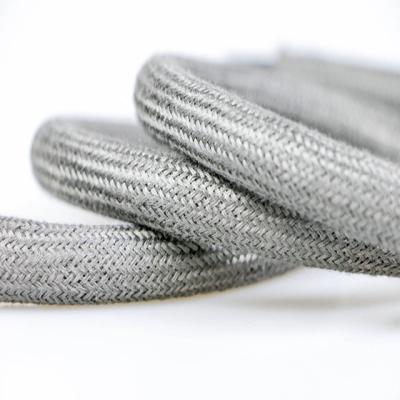 China Wholesale High Temperature Durable Stainless Steel Tubular Fiber Pet Braided Sleeve for sale