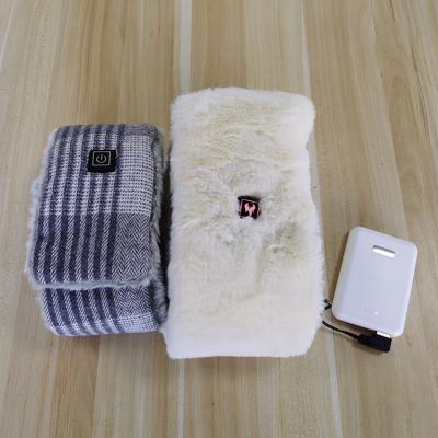 China 2021 Hot Selling Polyester Scarves USB Rechargeable Heating Heated Scarf for sale