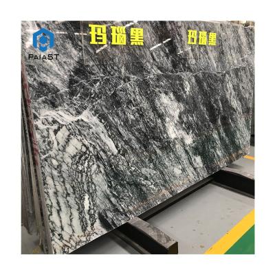 China Large Modern Black And White Agate Marble Black Marble Stone Slab For Morden Home Interior Design for sale