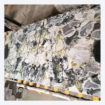 China Modern Natural Green Marble Slabs Tiles For Coffee Table And Wall &floor for sale