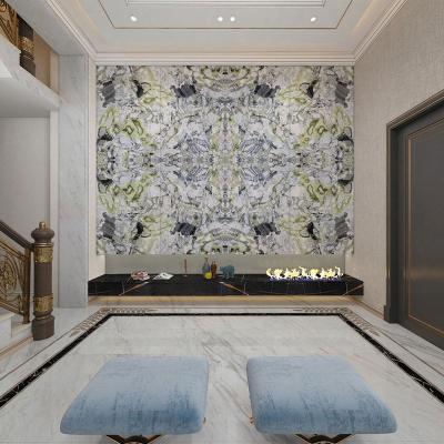 China Emerald Lught Luxury Floor Tile Modern White Jade Top Green Marble With Onyx Cool Marble for sale