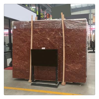 China Modern Orange Red Marble Slabs Tile Norwegian Rose Tea Marble Tile Red Marble Slab Price for sale