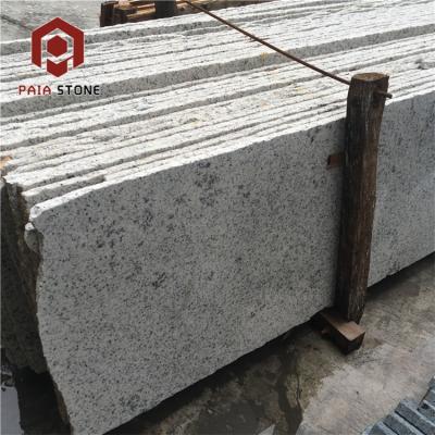 China Modern Chinese Sesame Cheap White Mounted Salinas White Granite Stone Slab For Wall Floor Decor for sale