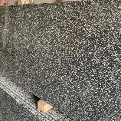 China Dark Gray China Granite Price Modern Snow Ice In USA Natural Stone Granite Slab 3cm for sale