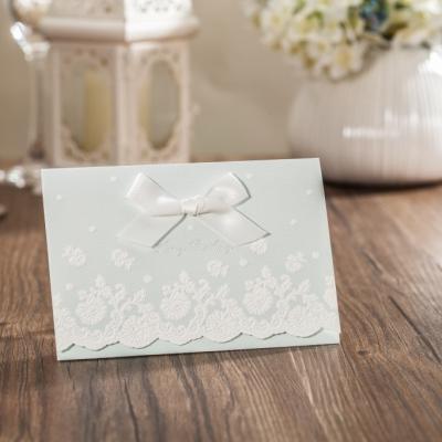 China WISHMADE Europe Factory Ribbon Row Happy Birthday Embossing Paper Card For Girl for sale