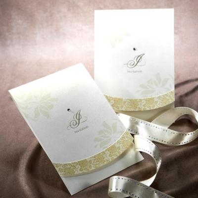 China Korea High Quality Triple Blank Wedding Invitations for sale