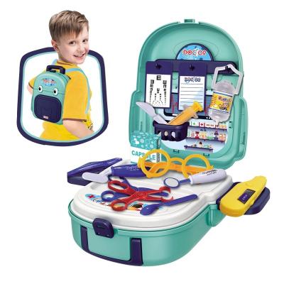 China Non-Toxic Eco-friendly Most Popular Tool Kit Other Pretend Doctor Medical Toys Set Game Backpack Kit Wholesale for sale