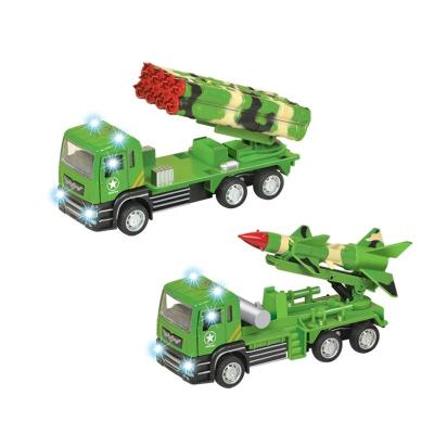 China Toy China Factory Diecast Vehicles Toy Alloy Model Military Truck Diecast Miniature Pull Back Car for sale