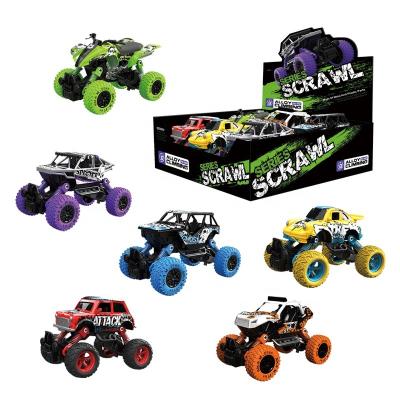 China Diecast Toy Children&'S Pull Back Car Diecast Vehicle Alloy Off-Road Climbing Model Toy for sale