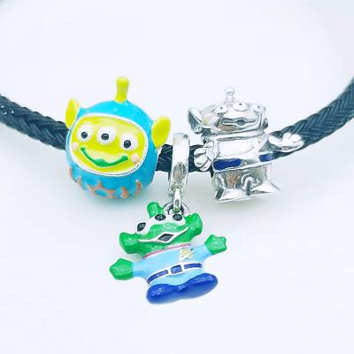 China Cute Cartoon Animal Charms Drip Fit Bracelet Drip Fit Oil 925 Silver DIY Accessories for sale