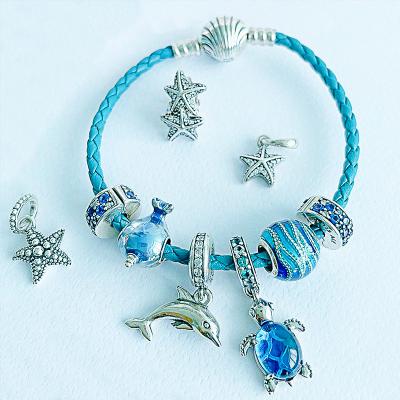 China Pandoraer Jewelry Wholesale Cute Charm Bracelet High Quality 925 Silver for sale