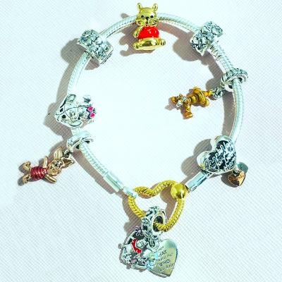 China Fashion CLASSIC Jewelry 925 Sterling Silver Pandoraer Bracelets Charms Fit For Women DIY Wholesale Design for sale