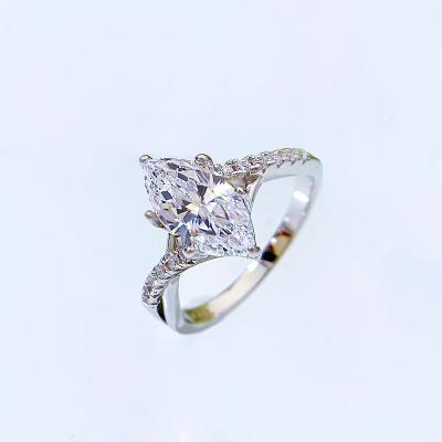 China Fashion CLASSIC Jewelry Good Quality Diamond Rings For Girls Party Wedding Gift 925 Silver for sale