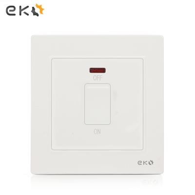 China Easy Installation Modern Wall Switch British Standard 20A Home Switch With Neon Light Mounted On The Wall for sale