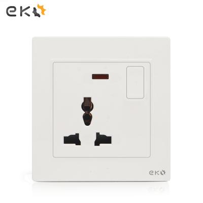 China Easy Installation British Standard 118 Type Multifunction Wall Switch Socket With Neon Outlet for sale