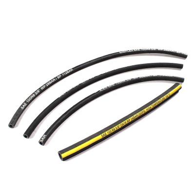 China Hydraulic Fluids One Fiber Braided 1 TE Flexible Rubber Hose Hydraulic Hose R6 for sale