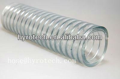 China Transparent Flexible PVC PVC Steel Wire Hose for sale