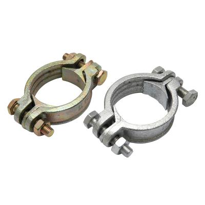 China Ductile Double Pipe Bolt Cast Steel Metal Hose Clamps for sale