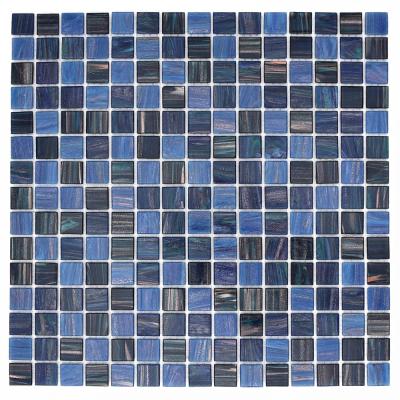 China CNK China Wholesaler Hot Melt Glass Mosaic Swimming Pool Royal Blue Slab for sale