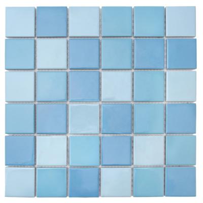 China Factory Wholesale Mosaic Parquet CNK Non Slip Swimming Pool 48x48 Ceramic Mosaic Designs for sale