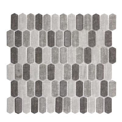 China Wholesale CNK Gray Oval Parquet Mosaic Hexagon Slabs For Kitchen Backsplash for sale