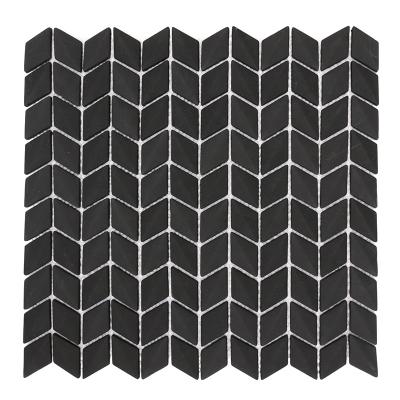 China Modern Black Parquet China Manufacturer Rhombus Mosaic Slabs Showroom CNK China for sale