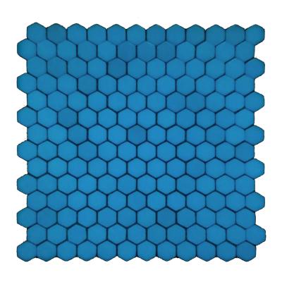 China Wholesale Parquet C&K China Luminous Hexagon Mosaic White Glow In Dark Floor Tiles for sale