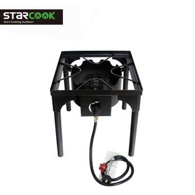 China Outdoor Camping Portable Gas Stove Car BBQ Standing Gas Cooktop for sale