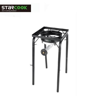 China Outdoor Cast Iron Detachable Leg Stove Heavy Duty Gas Cooktop for sale